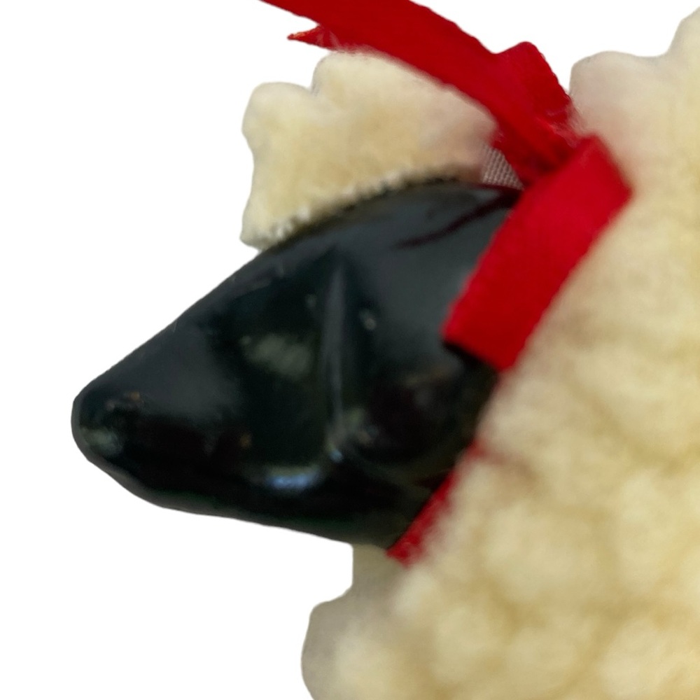 Dept 56 Le Mouton Joan Shane Design Wooly White‎ Sheep Lamb Christmas Ornament - Picture 5 of 6